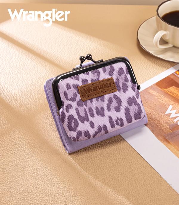 New Arrival :: Wholesale Wrangler Leopard Print Small Coin Wallet