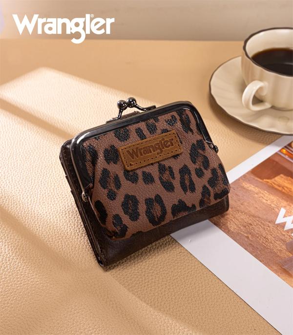 New Arrival :: Wholesale Wrangler Leopard Print Small Coin Wallet