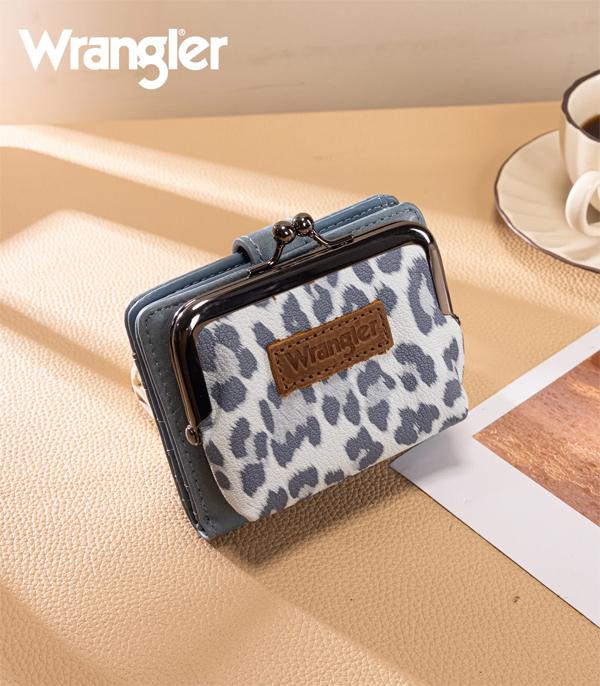 New Arrival :: Wholesale Wrangler Leopard Print Small Coin Wallet