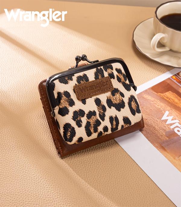 New Arrival :: Wholesale Wrangler Leopard Print Small Coin Wallet