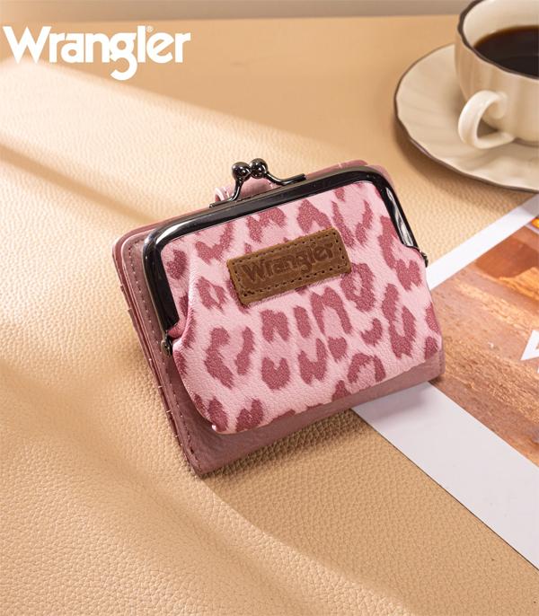 New Arrival :: Wholesale Wrangler Leopard Print Small Coin Wallet