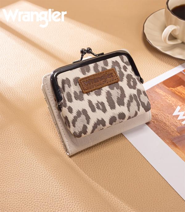 New Arrival :: Wholesale Wrangler Leopard Print Small Coin Wallet