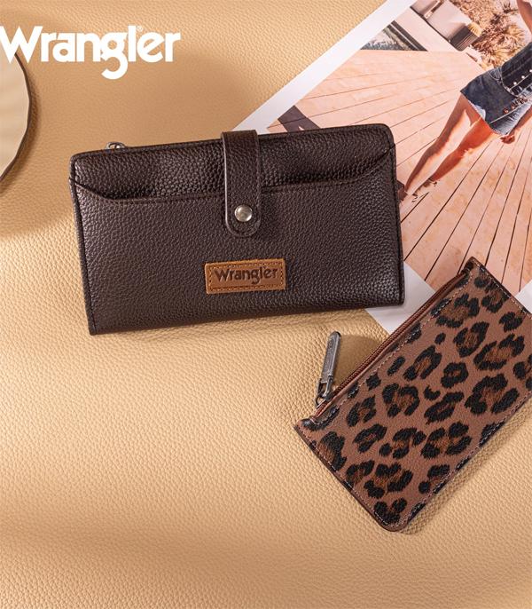 New Arrival :: Wholesale Wrangler Leopard Wallet Wristlet Set