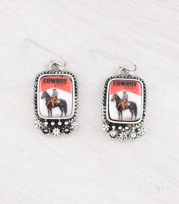 New Arrival :: Wholesale Western Cowboy Concho Earrings