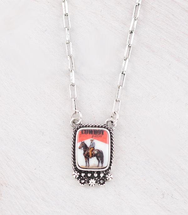 New Arrival :: Wholesale Western Cowboy Concho Necklace