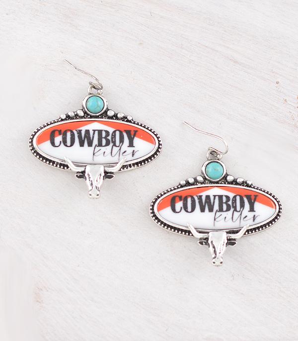 New Arrival :: Wholesale Western Cowboy Killer Concho Earrings