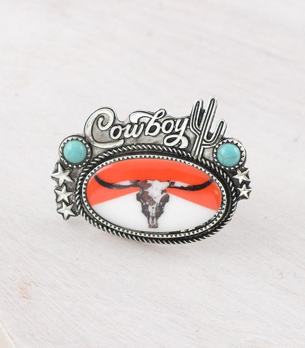 New Arrival :: Wholesale Western Cowboy Concho Ring