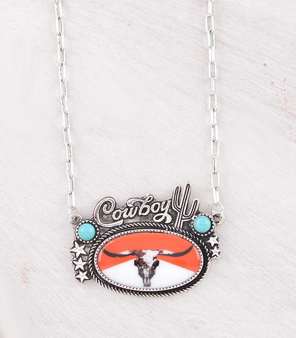 New Arrival :: Wholesale Western Cowboy Concho Necklace