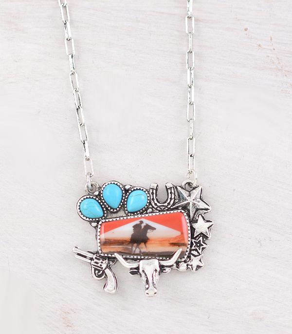 NECKLACES :: WESTERN TREND :: Wholesale Western Cowboy Portrait Ring