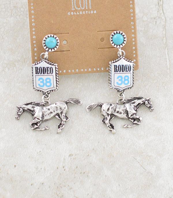 New Arrival :: Wholesale Western Rodeo Horse Dangle Earrings