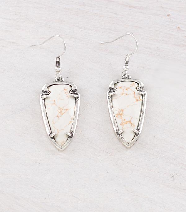 EARRINGS :: WESTERN HOOK EARRINGS :: Wholesale Western Arrowhead Dangle Earrings