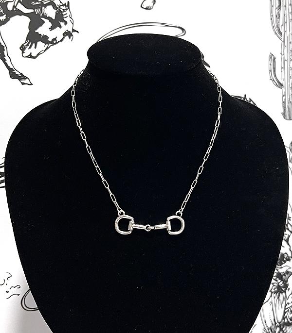 New Arrival :: Wholesale Western Horsebit Necklace