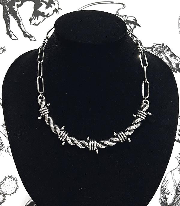 WHAT'S NEW :: Wholesale Western Barbwire Collar Necklace