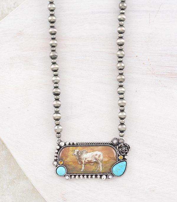 New Arrival :: Wholesale Western Cow Navajo Pearl Necklace