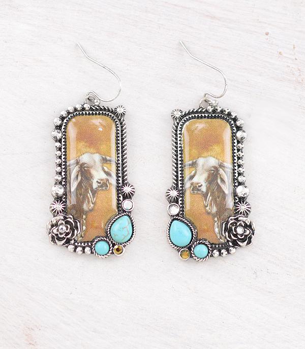 New Arrival :: Wholesale Western Cow Earrings