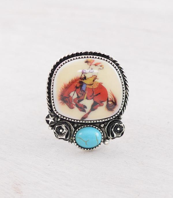 New Arrival :: Wholesale Western Cowboy Concho Ring
