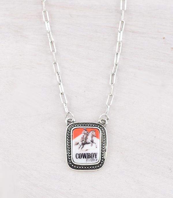 New Arrival :: Wholesale Western Cowboy Pendant Necklace