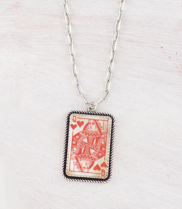 WHAT'S NEW :: Wholesale Queen of Heart Card Necklace