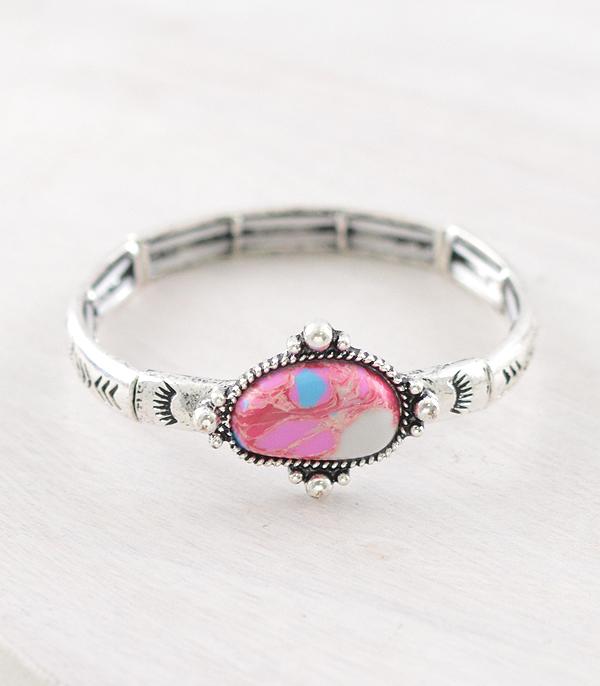 WHAT'S NEW :: Wholesale Western Pink Stone Stackable Bracelet