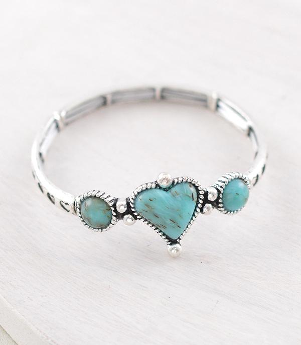 WHAT'S NEW :: Wholesale Western Turquoise Heart Bracelet