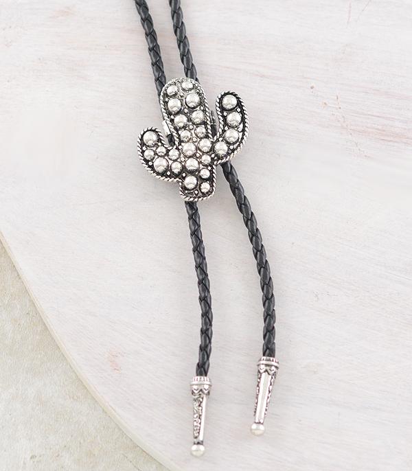 New Arrival :: Wholesale Western Cactus Bolo Necklace