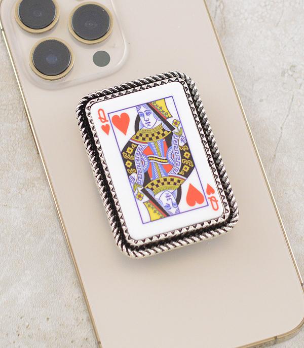 New Arrival :: Wholesale Tipi Brand Queen of Hearts Phone Grip