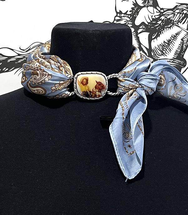 New Arrival :: Wholesale Western Cowgirl Scarf Slide