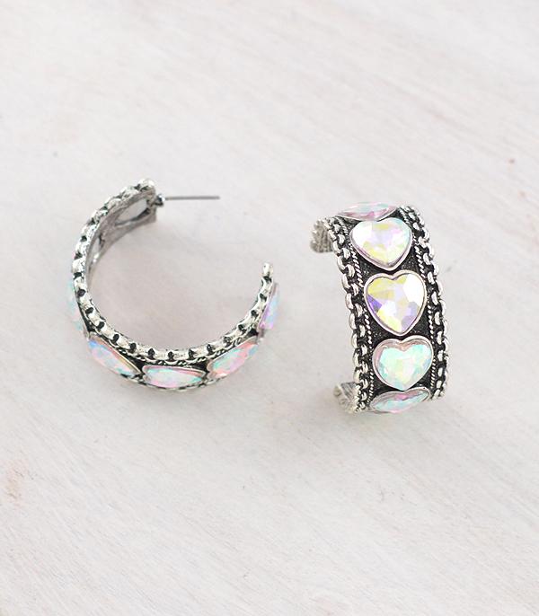 WHAT'S NEW :: Wholesale Western Heart Hoop Earrings