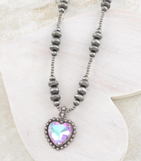 New Arrival :: Wholesale Western Heart Navajo Pearl Necklace