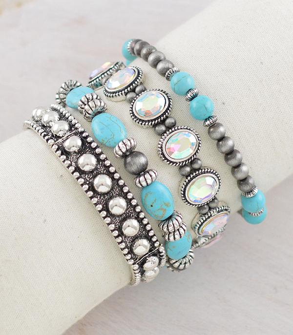 New Arrival :: Wholesale Western Turquoise Navajo Pearl Bracelet 