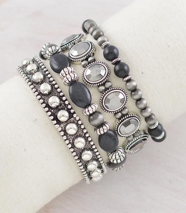 New Arrival :: Wholesale Western Navajo Pearl Bracelet Stack Set