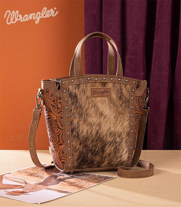 New Arrival :: Wholesale Wrangler Cowhide Tote Crossbody Bag