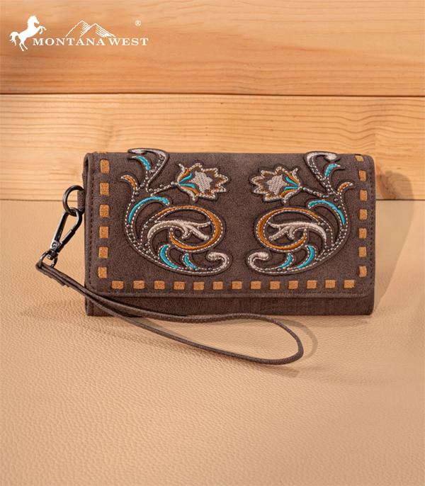 New Arrival :: Wholesale Montana West Floral Embroidered Wallet