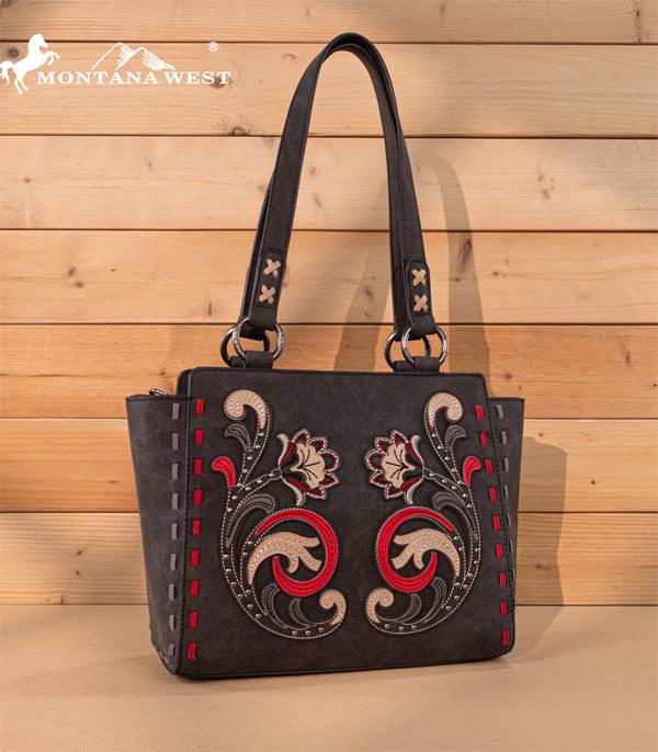 New Arrival :: Wholesale Montana West Floral Embroidered Tote