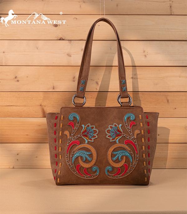 New Arrival :: Wholesale Montana West Floral Embroidered Tote