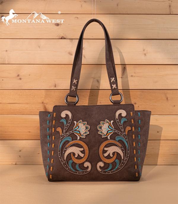 New Arrival :: Wholesale Montana West Floral Embroidered Tote