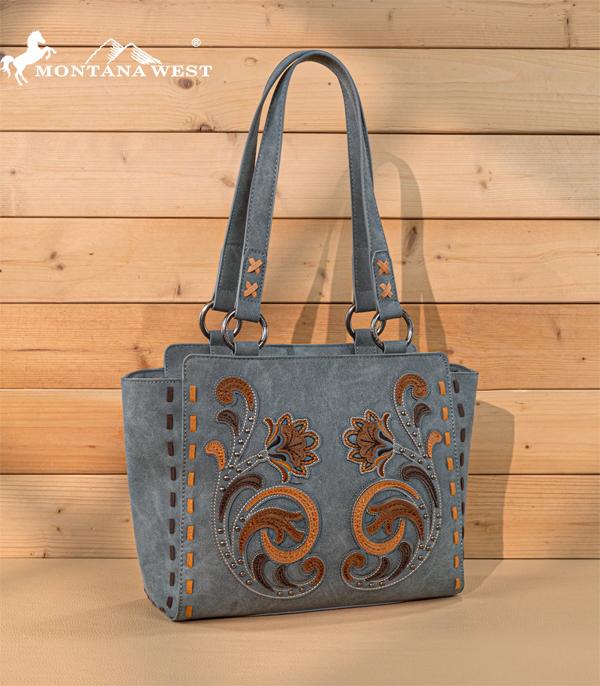 New Arrival :: Wholesale Montana West Floral Embroidered Tote