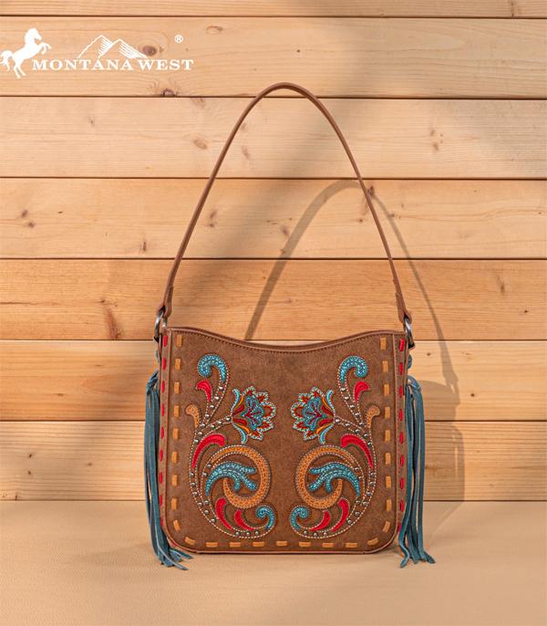 New Arrival :: Wholesale Montana West Floral Embroidered Hobo Bag