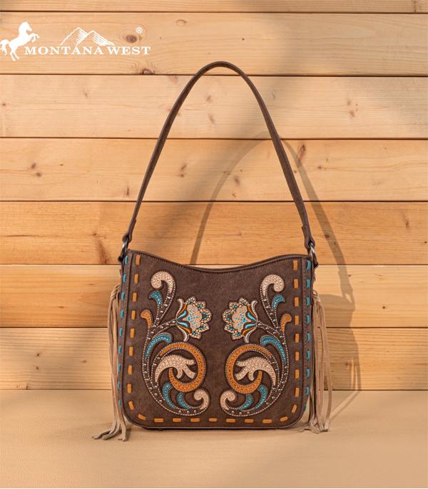 New Arrival :: Wholesale Montana West Floral Embroidered Hobo Bag