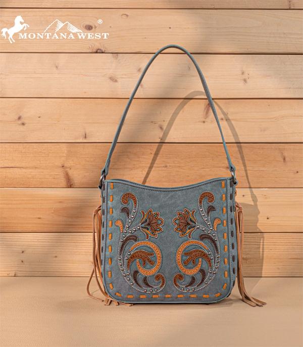 New Arrival :: Wholesale Montana West Floral Embroidered Hobo Bag