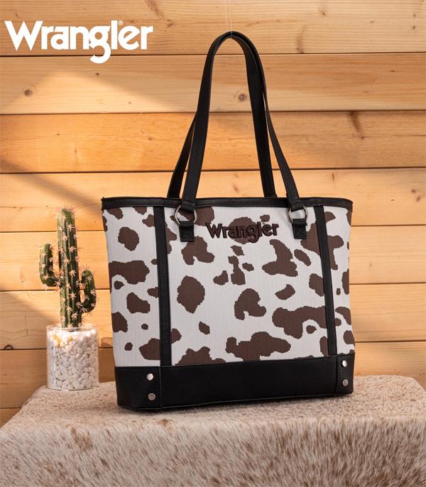 WHAT'S NEW :: Wholesale Wrangler Cow Print Tote
