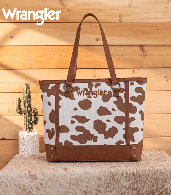 WHAT'S NEW :: Wholesale Wrangler Cow Print Tote