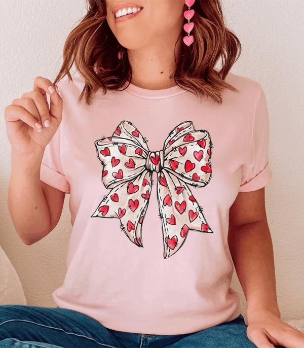 WHAT'S NEW :: Wholesale Heart Bow Valentines Day Tshirt
