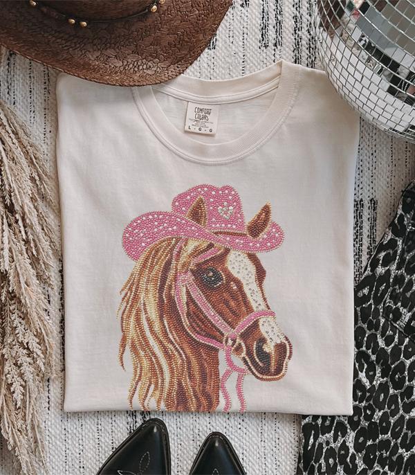 WHAT'S NEW :: Wholesale Comfort Colors Pink Horse Graphic Tshirt