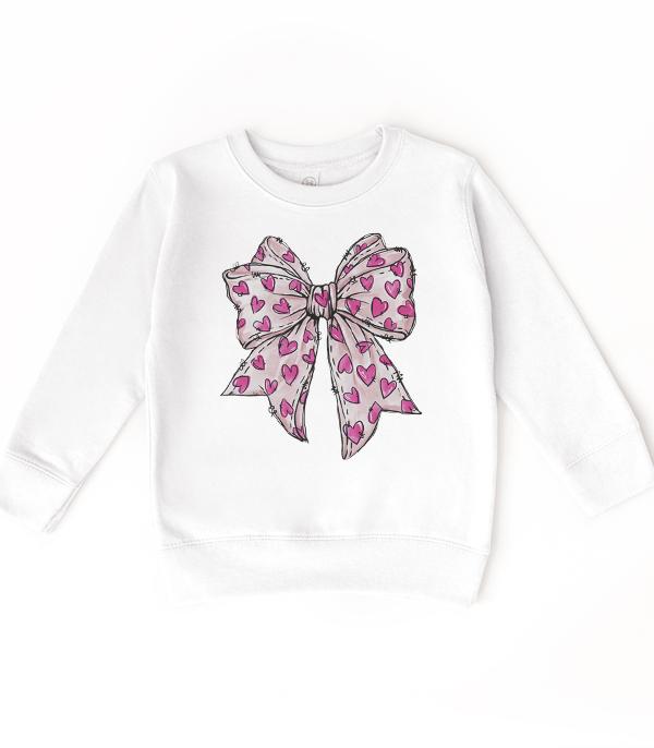 <font color=red>VALENTINE'S</font> :: Wholesale Kids Valentines Day Sweatshirt