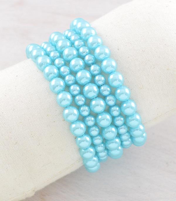 New Arrival :: Wholesale Color Beaded Bracelet Set