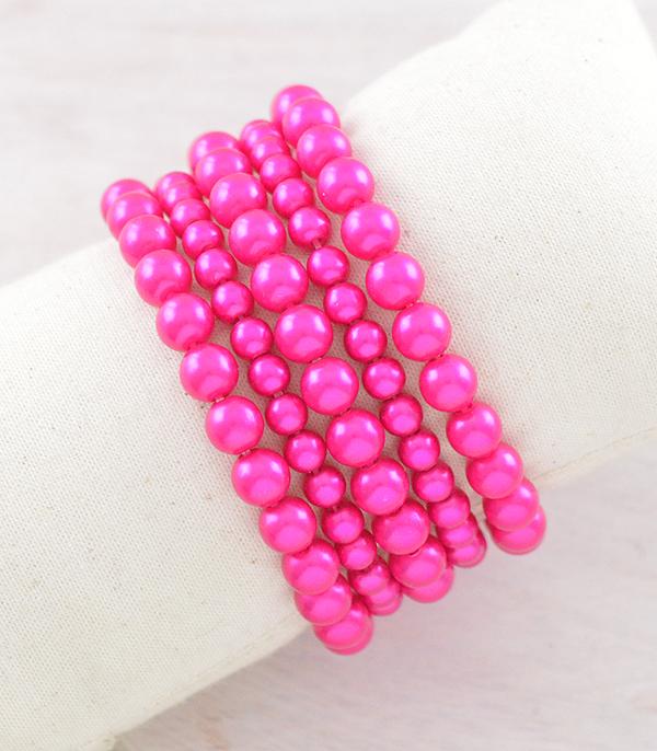 New Arrival :: Wholesale Color Beaded Bracelet Set