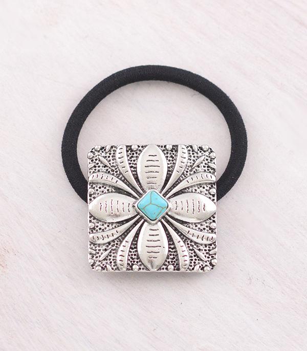 New Arrival :: Wholesale Western Concho Ponytail Hair Tie