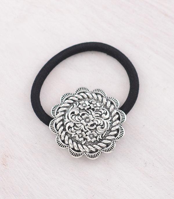 New Arrival :: Wholesale Western Concho Ponytail Hair Tie