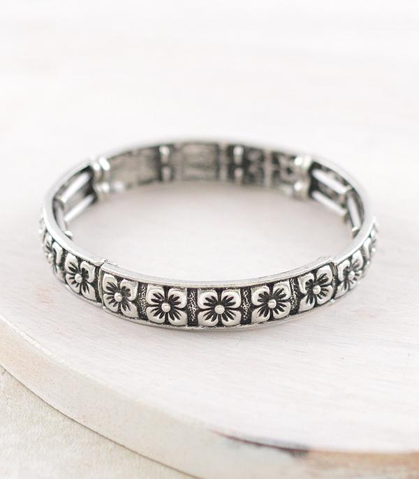 New Arrival :: Wholesale Western Flower Stackable Bracelet